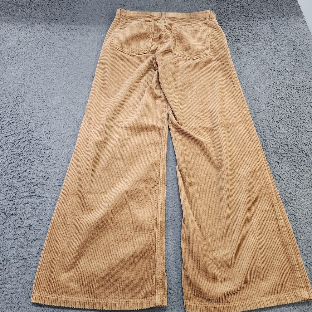 Arizona Jean Co Corduroy Pants Juniors 5 Brown Wide Leg Relaxed Casual Pockets - Picture 6 of 9